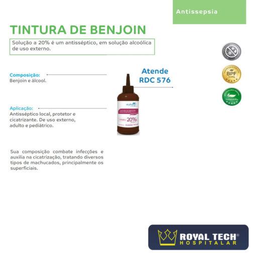 TINTURA DE BENJOIM (100ML) 1FRASCO (VICPHARMA)