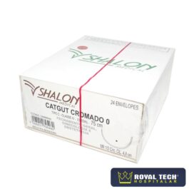 CATGUT CROMADO (0) 4.0CM – 1/2 CIL – 75CM (SHALON)