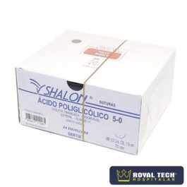 ACIDO POLIGLICOLICO (5-0) 1.5CM – 1/2 CIL – 70CM (SHALON)