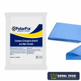 CAMPO CIRÚRGICO ESTÉRIL NÃO TECIDO AZUL (75CMX75CM) PCT1UN (POLARFIX)