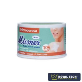 FITA MICROPOROSA BRANCO (2.5CMX10M) 1UN (MISSNER)