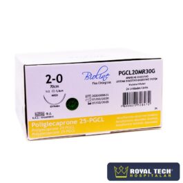 POLIGLECAPRONE 25 (2-0) 3.0CM – 1/2 CIL – 70CM (BIOLINE)