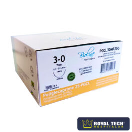 POLIGLECAPRONE 25 (3-0) 2.5CM – 1/2 CIL. – 70CM (BIOLINE)