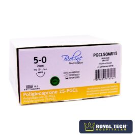 POLIGLECAPRONE 25 (5-0) 1.5CM – 1/2 CIL – 70CM (BIOLINE)