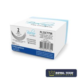 POLIPROPILENO (2) 7.5CM – 3/8 CORT – 50CM – 3UN (BIOLINE)