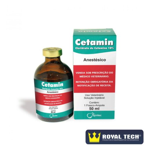 7908 - CLORIDRATO DE CETAMINA (CETAMIN) 10% (50ML) 1 UN (SYNTEC)