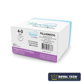 POLIGLACTINA 910 (4-0) 2.5CM – 1/2 CIL – 70CM (BIOLINE)