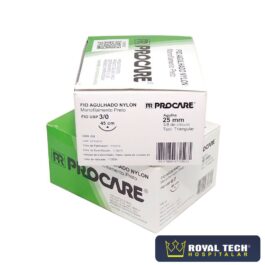 NYLON (3-0) 2.5CM – 3/8 TRG – 45CM (PROCARE)