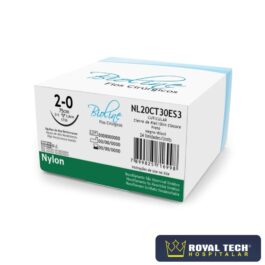 NYLON (2-0) 3.0CM – 3/8 TRG – 75CM (BIOLINE)