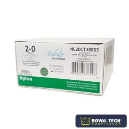 NYLON (2-0) 3.0CM – 3/8 TRG – 75CM (BIOLINE)