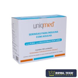 SERINGA INSULINA 50UI C/AG 08X0.3 (UNIQMED)