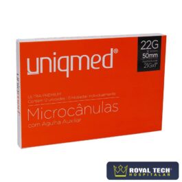 MICROCÂNULAS (22GX50MM) COM AGULHA AUXILIAR 21G 1UN (UNIQMED)