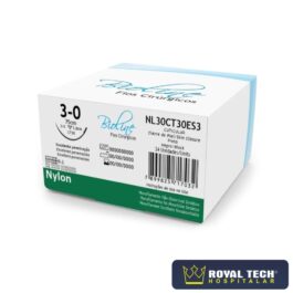 NYLON (3-0) 3.0CM – 3/8 TRG – 75CM (BIOLINE)