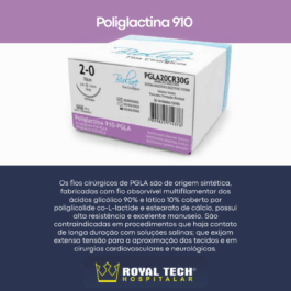 POLIGLACTINA 910 (5-0) 1.6CM – 1/2 CORT – 45CM (BIOLINE)