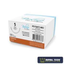 POLIÉSTER (5) 4.8CM – 1/2 TC – 75CM (BIOLINE)