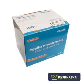 AGULHA HIPODÉRMICA (13X0.45MM) 26G 1/2 (MARROM) CX100UN (NEOLAB)