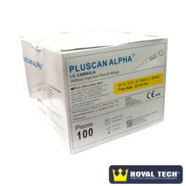 CATETER IV PERIF. (PLUSCAN ALPHA) 24GX19MM (PTFE-TEFLON-72H) 1UN (SALMED)