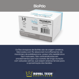 POLIDIOXANONA (7-0) 0.93CM- 3/8 CQ – 75CM (BIOLINE)