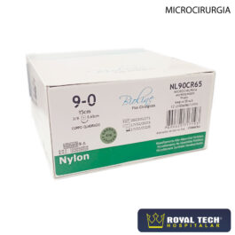 NYLON (9-0) 0.65CM – 3/8 CQ – 15CM (BIOLINE)