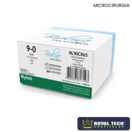 NYLON (9-0) 0.65CM – 3/8 CQ – 15CM (BIOLINE)