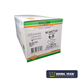 NYLON (6-0) 2.0CM – 3/8 TRG – 45CM (BC SUTURE)
