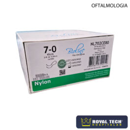 NYLON (7-0) 0.80CM – 3/8 CE – 45CM (BIOLINE)