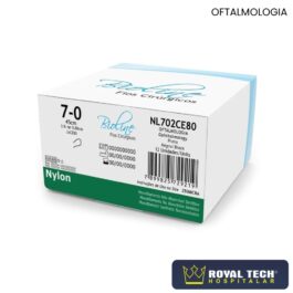 NYLON (7-0) 0.80CM – 3/8 CE – 45CM (BIOLINE)