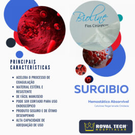 HEMOSTÁTICO ABSORVÍVEL (SURGIBIO) 5X7.5CM 1UN (BIOLINE)