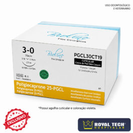 POLIGLECAPRONE 25 (3-0) 1.9CM – 3/8 TRG – 70CM (BIOLINE)
