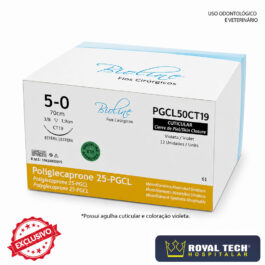 POLIGLECAPRONE 25 (5-0) 1.9CM – 3/8 TRG – 70CM (BIOLINE)