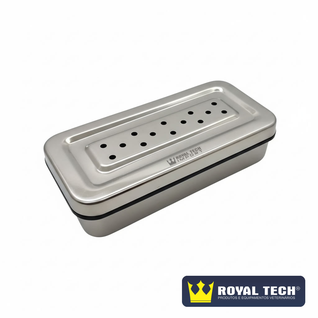 ESTOJO PERFURADO 18X8X5CM (VETERINÁRIO) 1UN (RTI)