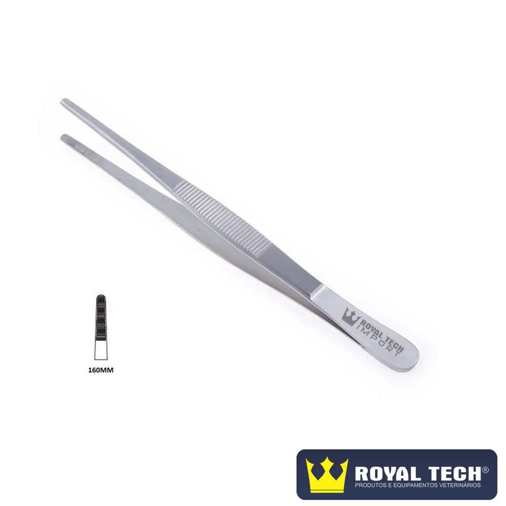 PINÇA ANATÔMICA DISSEÇCÃO 16CM (VETERINÁRIO) 1UN (RTI)