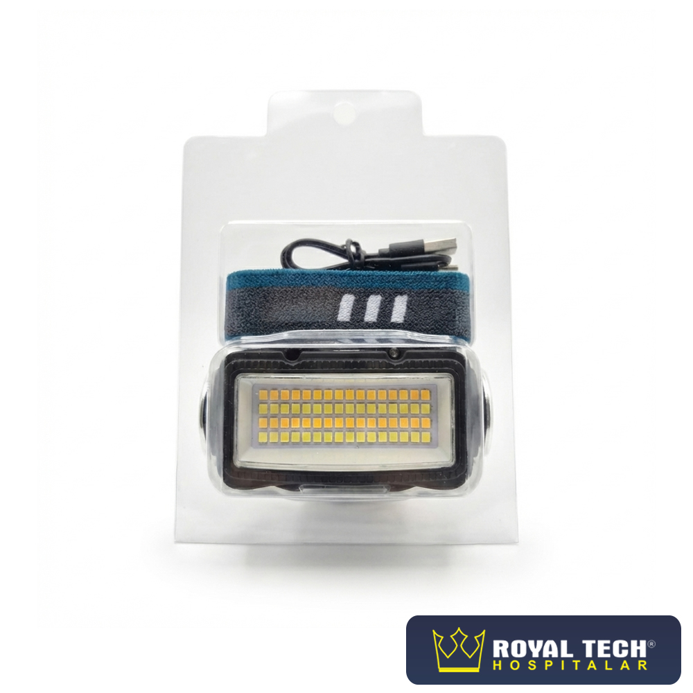 LANTERNA DE CABEÇA LED RECARREGÁVEL LAN-7062 (ONEX) - Royal Tech