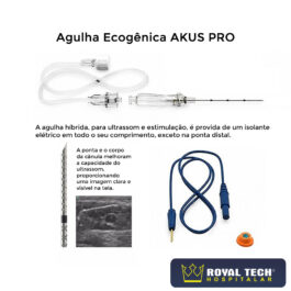 AGULHA PARA BLOQUEIO PERIFÉRICO COM ESTIMULAÇÃO (HYBRID) 22X50MM (AKUS)