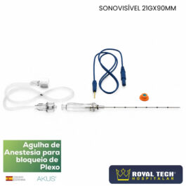 AGULHA PARA BLOQUEIO PERIFÉRICO COM ESTIMULAÇÃO (HYBRID) 21X90MM (AKUS)