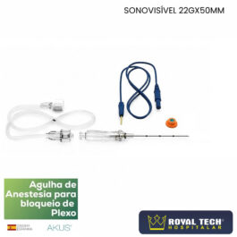 AGULHA PARA BLOQUEIO PERIFÉRICO COM ESTIMULAÇÃO (HYBRID) 22X50MM (AKUS)