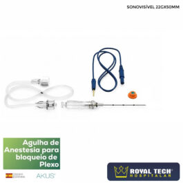 AGULHA PARA BLOQUEIO PERIFÉRICO COM ESTIMULAÇÃO (HYBRID) 22X50MM (AKUS)