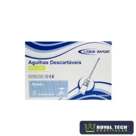 AGULHA HIPODÉRMICA (20X0.55MM)  24G 3/4 (ROXA) CX100UN (LABOR)