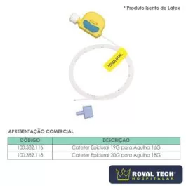 CATETER EPIDURAL 19G 1UN (PORTEX)