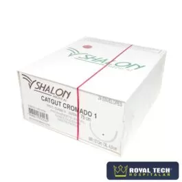 CATGUT CROMADO (1) 4.0CM – 1/2 CIL – 75CM (SHALON)