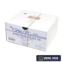 ACIDO POLIGLICOLICO (5-0) 1.5CM – 1/2 CIL – 70CM (SHALON)