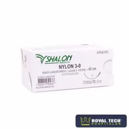 NYLON (3-0) 3.0CM – 3/8 TRG – 45CM (SHALON)