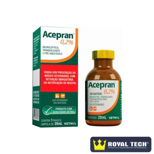 3106 - ACEPROMAZINA (ACEPRAN) 0,2% (20ML) 1UN (VETNIL)