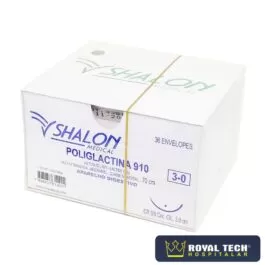 POLIGLACTINA 910 (3-0) 3.0CM – 3/8 CIL – 70CM (SHALON)