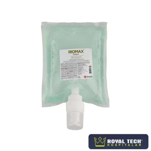 0530301148 - RIOMAX LUXURY (SABONETE EM ESPUMA) ERVA DOCE (1L) 1 BOLSA (RIOQUÍMICA)