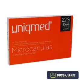 MICROCÂNULAS (22GX50MM) COM AGULHA AUXILIAR 21G 1UN (UNIQMED)