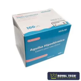 AGULHA HIPODÉRMICA (40X1.2MM) 18G 1 1/2 (ROSA) CX100UN (NEOLAB)