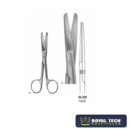 TESOURA CIRÚRGICA 15CM RETA ROMBA ROMBA (VITAL)